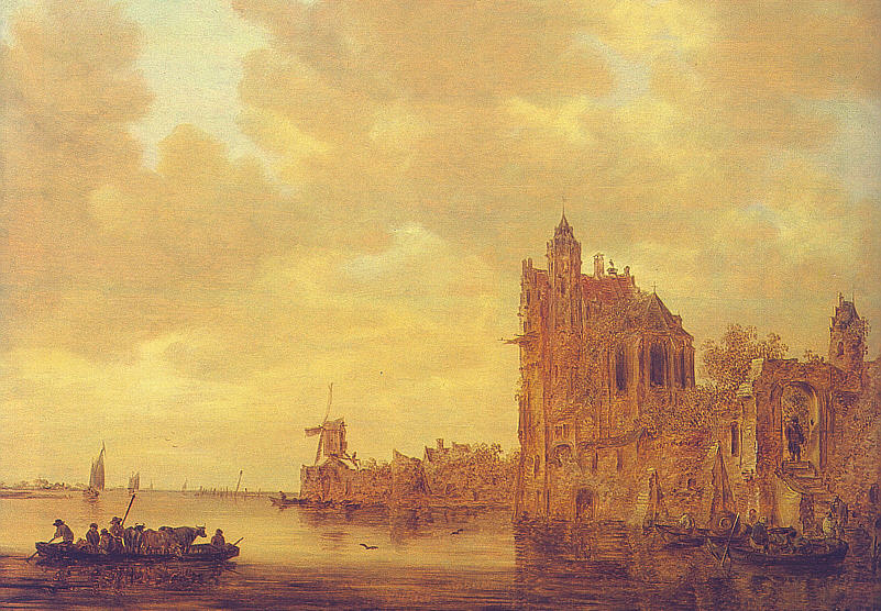River Landscape with Pellekussenpoort, Utrecht and Gothic Choir